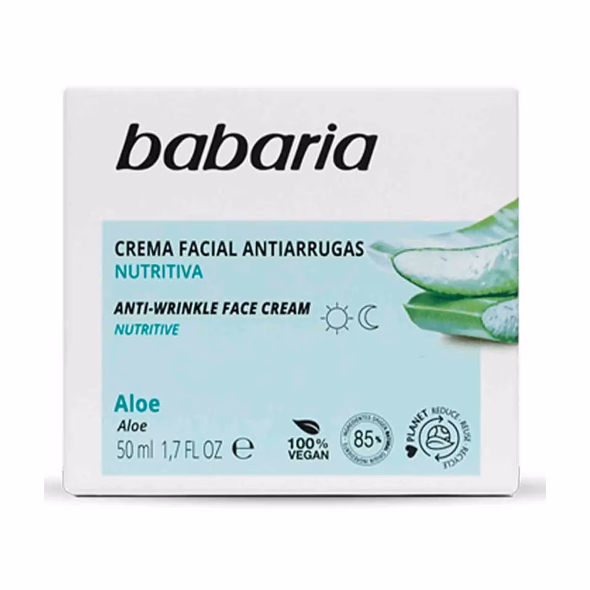 کرم ضد چروک و ویتامینه صورت باباریا babaria حاوی آلوورا ،اسپانیا حجم 50 میل