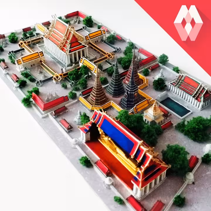مدل سه بعدی ماکت Wat Pho Temple – Bangkok