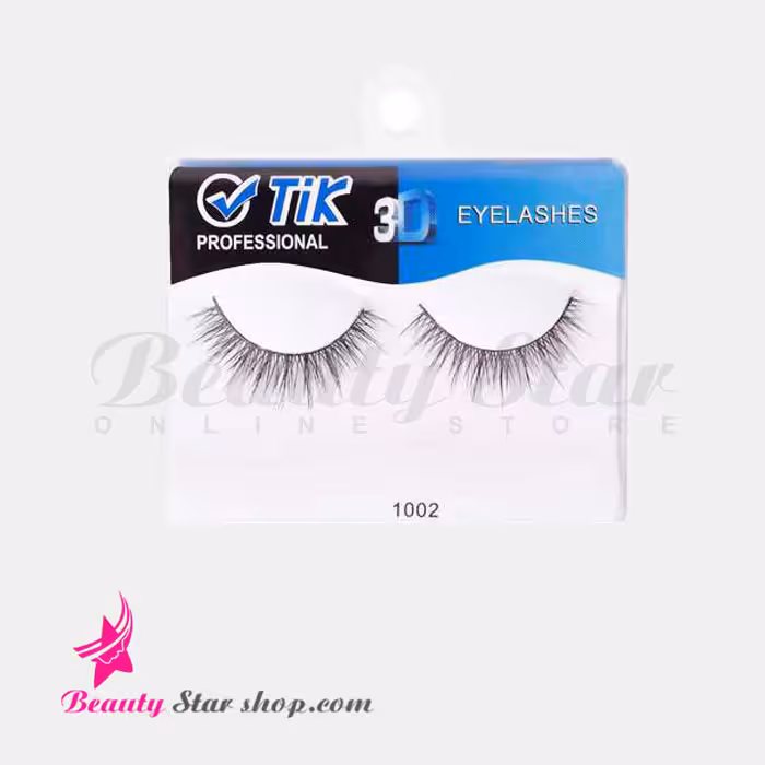 مژه مصنوعی سه بعدی جلد آبی تیک مدل 1002