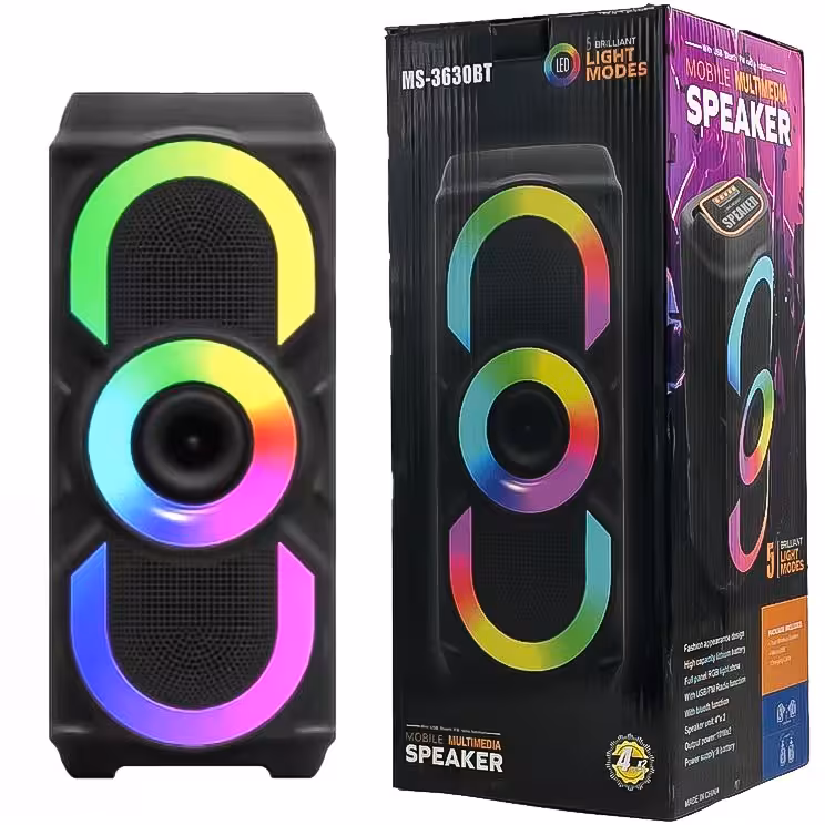 اسپیکر    مدل   MS-3630 BT    ( گارانتی تست  48  ساعته )گارانتی تست