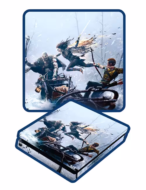 اسکین پی اس 4 اسلیم برند گیمآور طرح خدای جنگ کد A