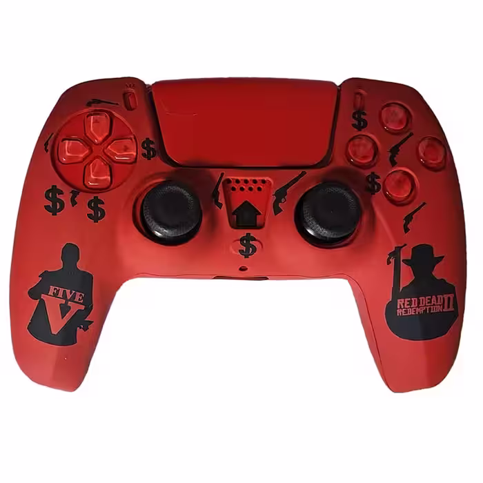 روکش دسته PS5 طرح Red dead five