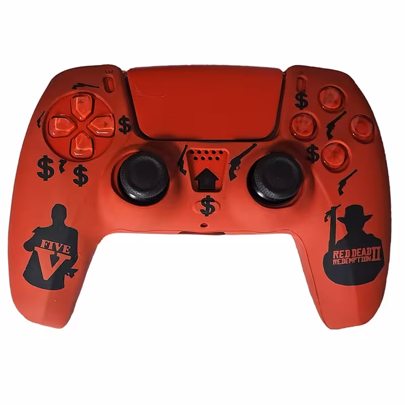 روکش دسته PS5 طرح Red dead five