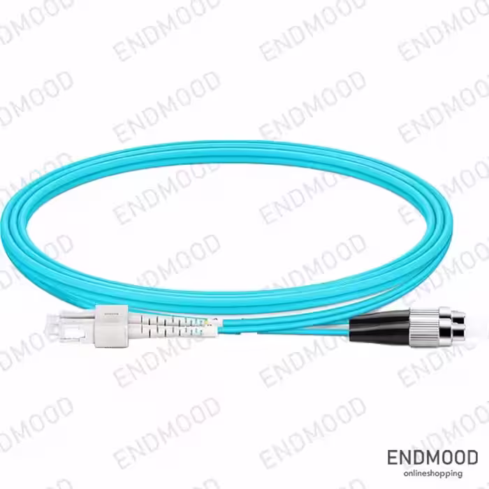 پچ کورد فیبر نوری 1 متری داپلکس نگزنس Nexans OM3 SC-FC