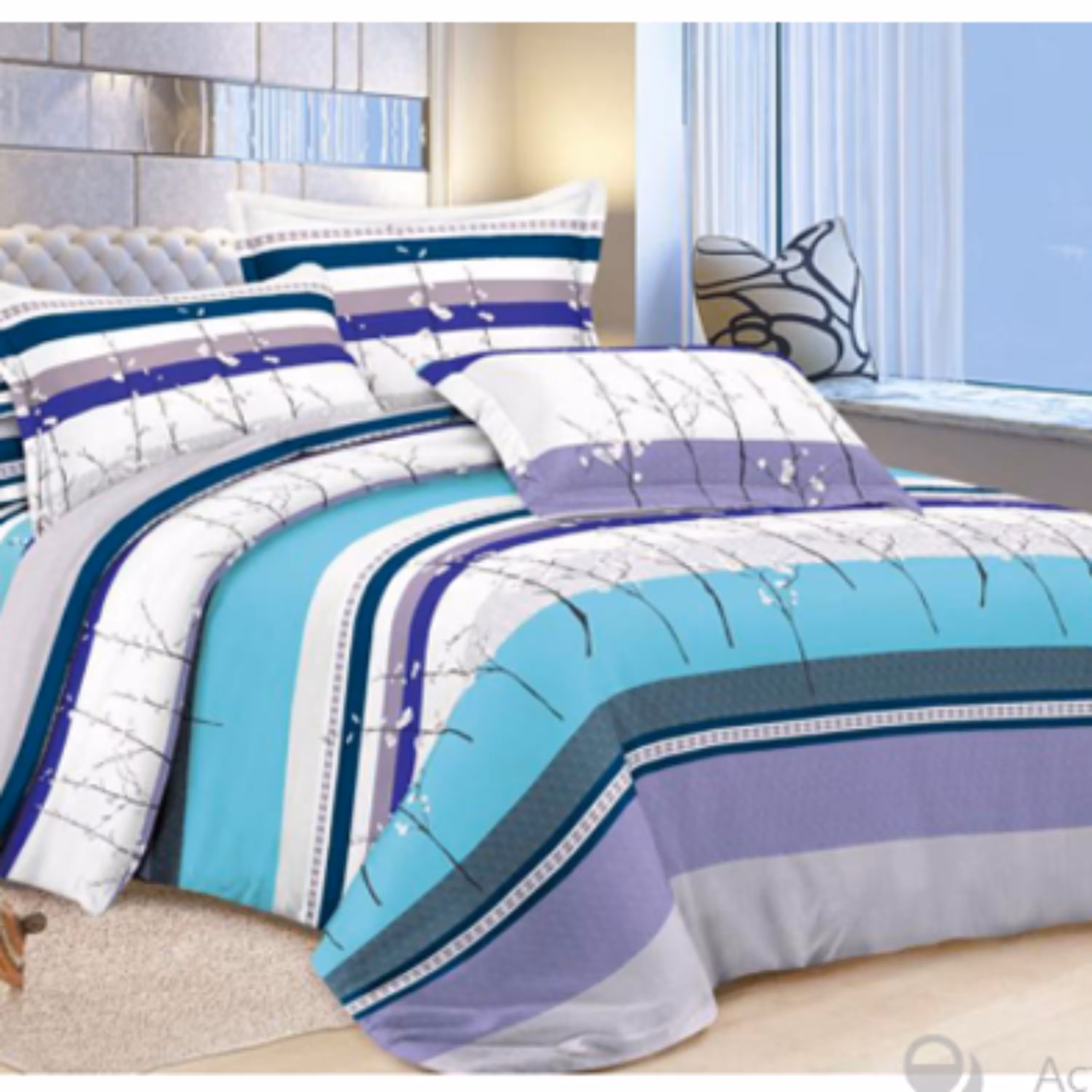 سرویس خواب سندس یکنفره 4 تکه مدل شکوفه کد 1037