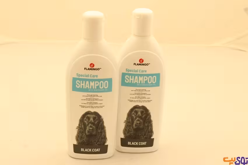 شامپو سگ مخصوص موهای مشکی حجم 300 میلی لیتری برند فلامینگو (felamingo)