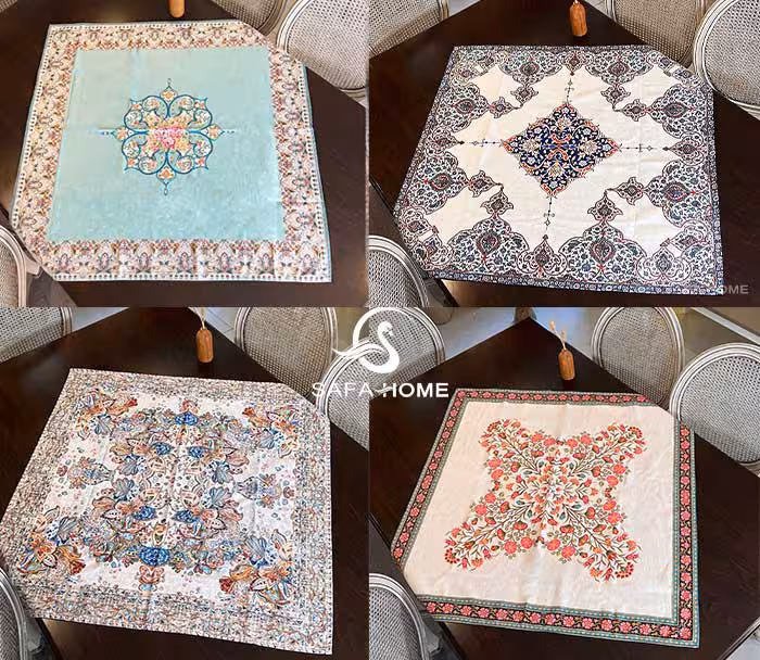 رومیزی شانل چاپی طرح متنوع