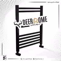 حوله خشک کن استیل لوله ای مشکی 1400