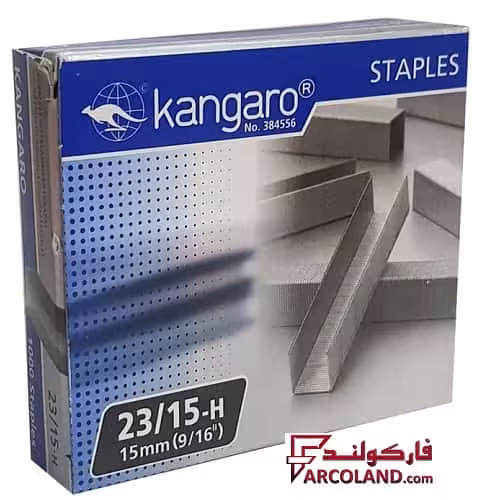 سوزن منگنه سایز 23/15 کانگرو بسته 1000 عددی استیل
