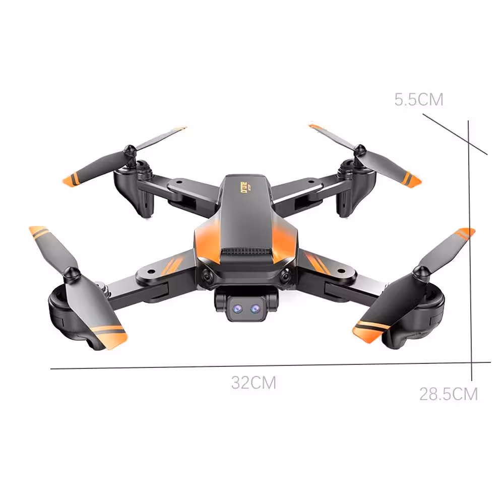 پهباد با دوربین DROE AIR Pro Air Professional Drone Wifi Fpv Mavic 4k HD Gimbal Dual 720p با کنترل از راه دور