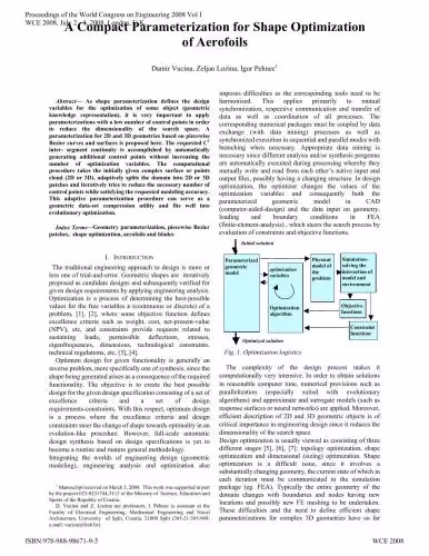 خرید و دانلود نسخه کامل کتاب A Compact Parameterization for Shape Optimizationof Aerofoils