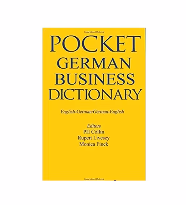دیکشنری دو سویه آلمانی Pocket Business German Dictionary