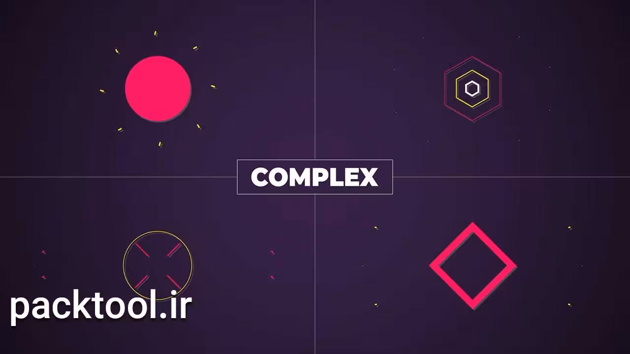 دانلود پروژه آماده افتر افکت شیپ المنت 150  Shape Elements - پک تول