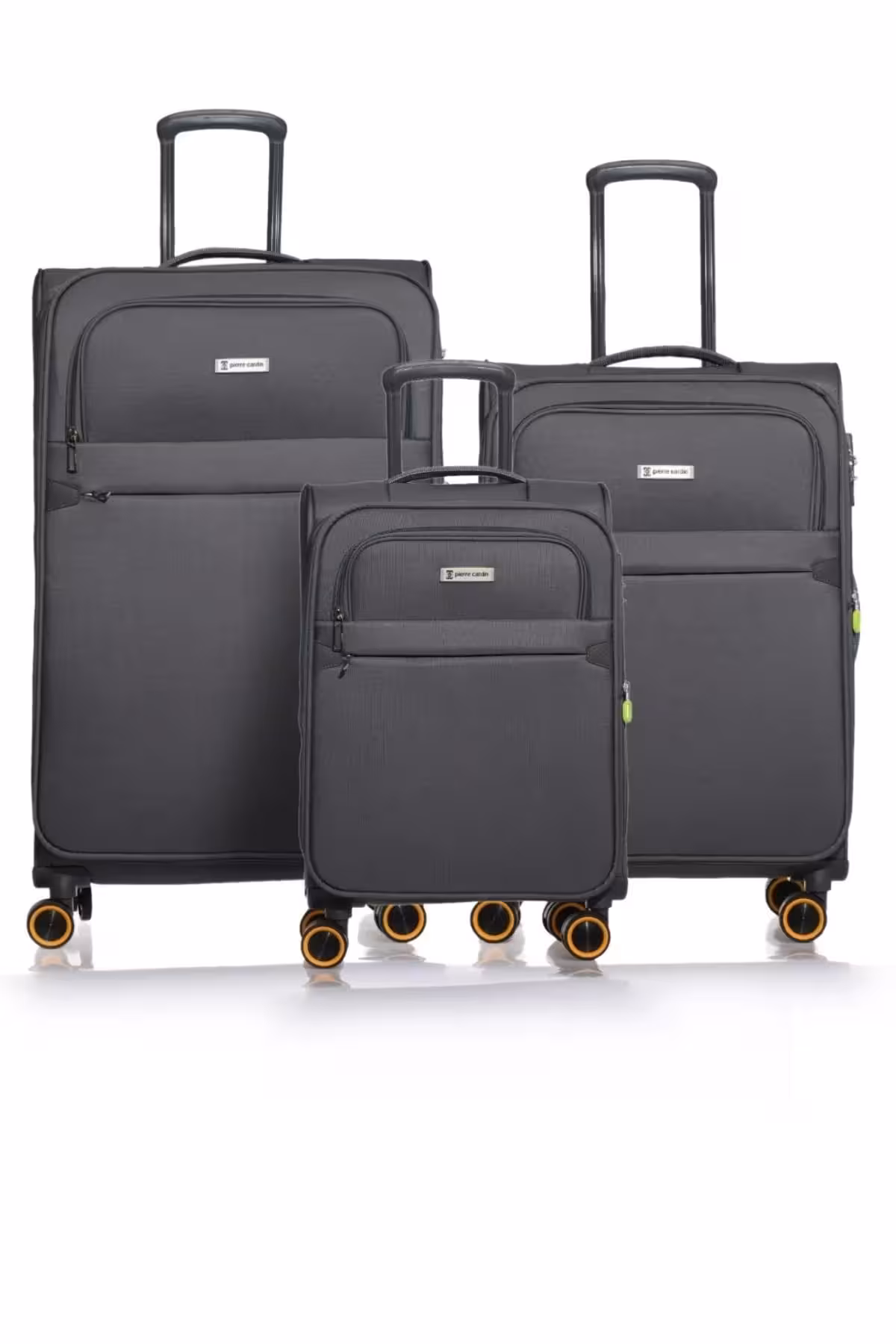 چمدان و ساک خاکستری مردانه زنانه پارچه فوق العاده لوکس 6000 مجموعه anshit یونیسکس 3 Pierre Cardin