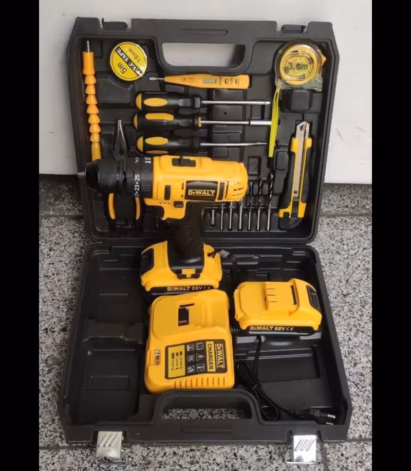 کیت دریل شارژی پیچ گوشتی شارژی88 ولت طرح دیوالت مدل 88MB