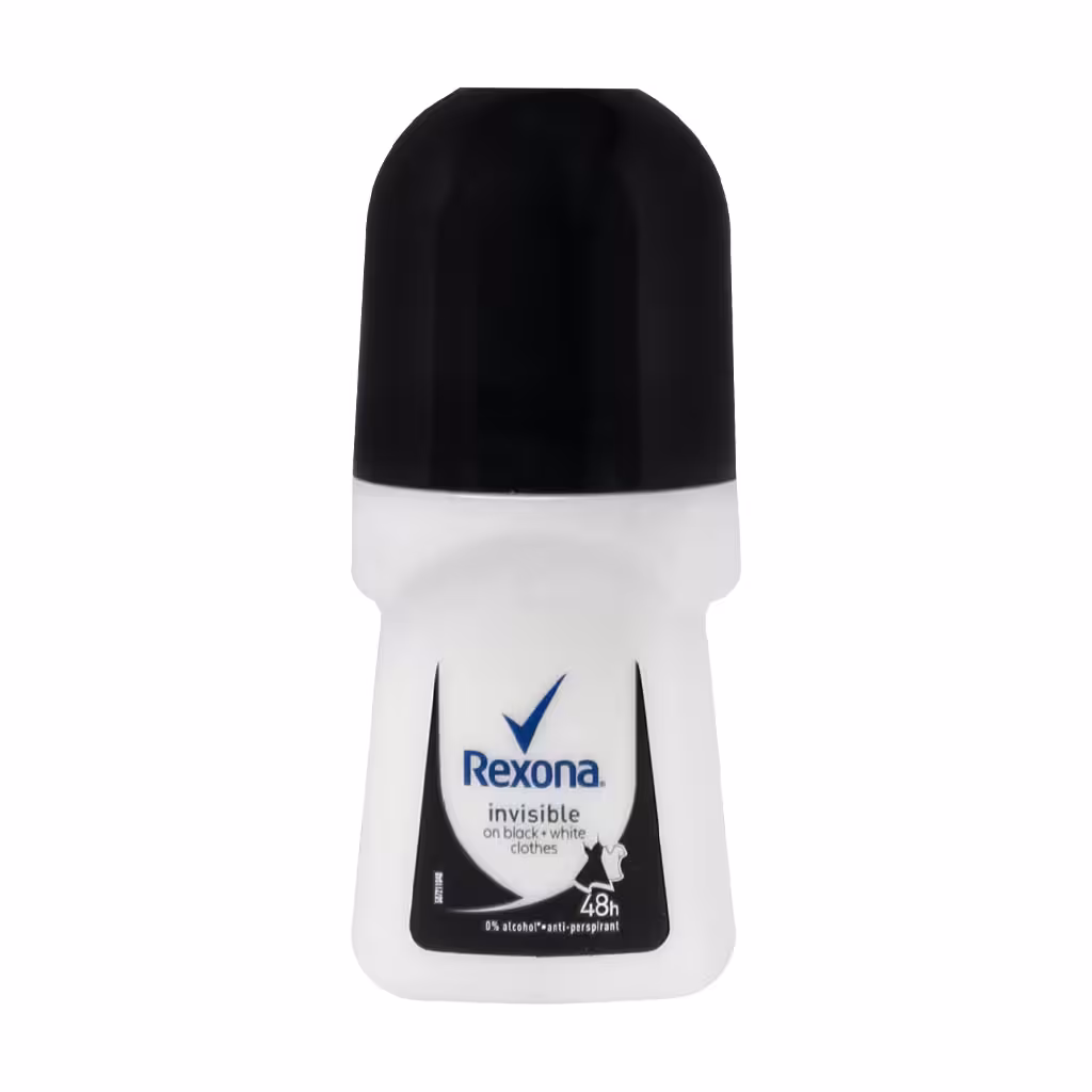 رولان ضد تعریق بلک اند وایت زنانه رکسونا INVISIBLE ROLL-ON FOR WOMEN REXONA