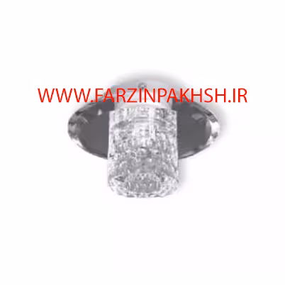 چراغ دکوراتیو کریستالی رو کار بدنه سفید مدل 1012