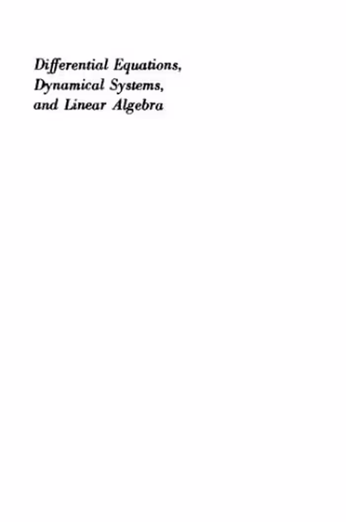 خرید و دانلود نسخه کامل کتاب Differential Equations, Dynamical Systems, and Linear Algebra
