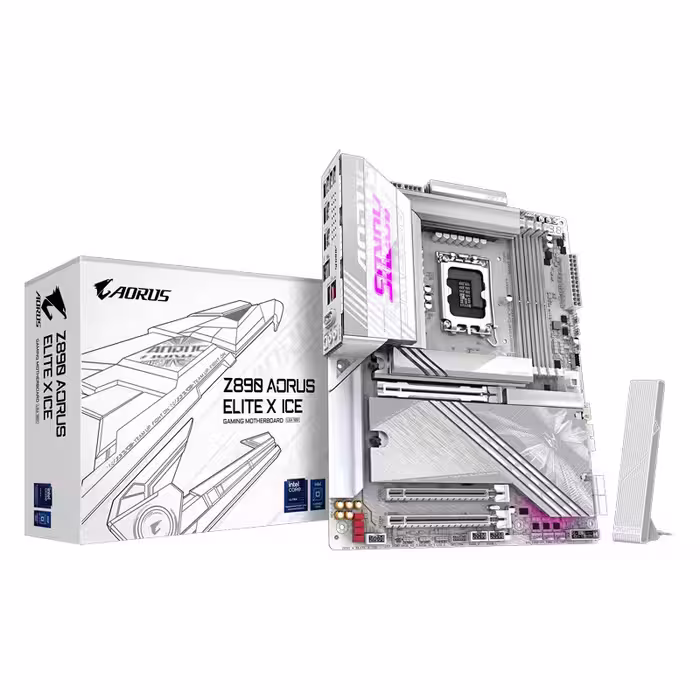 مادربرد گیگابایت مدل Z890 AORUS ELITE X ICE با سوکت پردازنده LGA1851