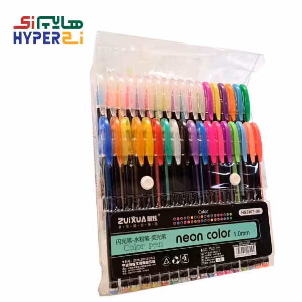 خودکار فانتزی رنگ نئونی ZuiXua اکلیلی 36 رنگPanter