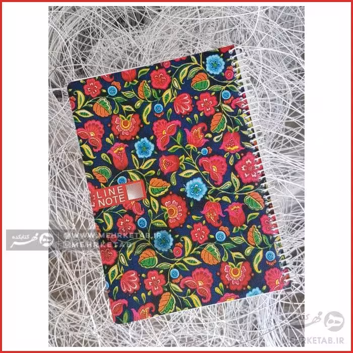 دفتر وزیری لاین نوت طرح گل های وحشی