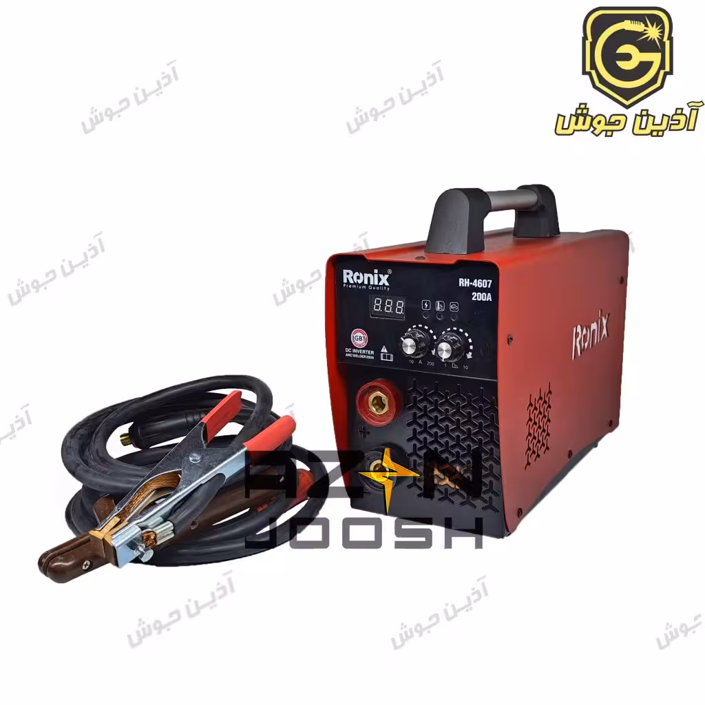 دستگاه جوش اینورتری 200 آمپر رونیکس Ronix مدل RH-4607 به همراه متعلقات