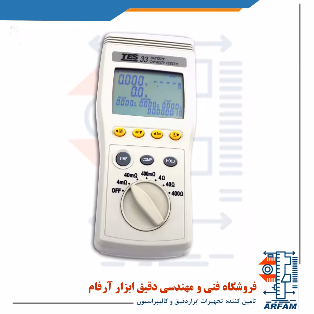 تستر ظرفیت باتری (USB) مدل TES-33 ساخت TES  تایوان