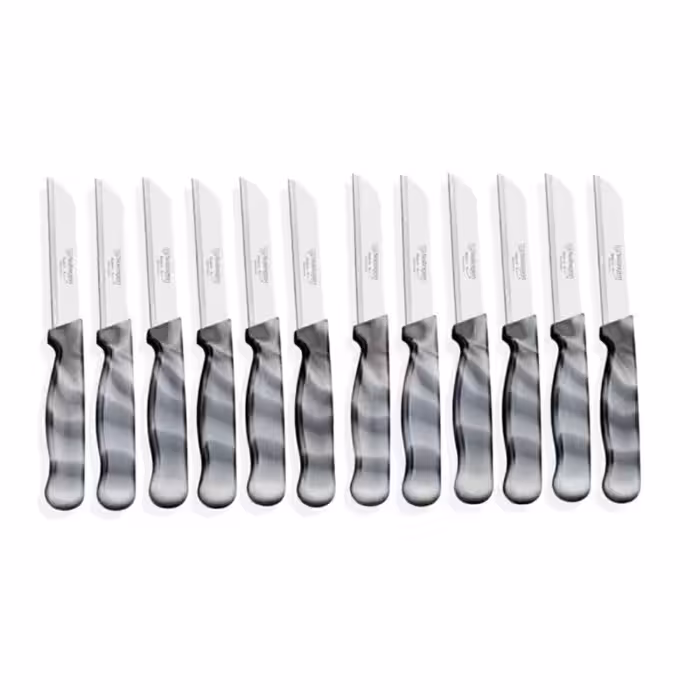 ست 12 عددی کارد میوه و سبزی با طرح مرمر خاکستری از برند زولینگن (Solingen) آلمان – انتخابی ممتاز برای آشپزخانه‌های خاص‌پسند