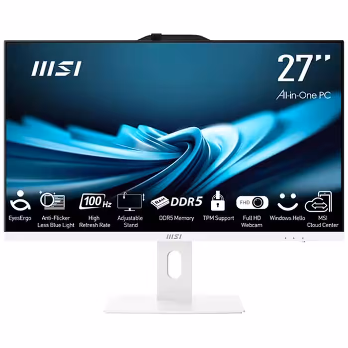 آل این وان 27 اینچ MSI PRO AP272P W 14M| CORE i3 14100 | 8GB RAM | 500GB SSD