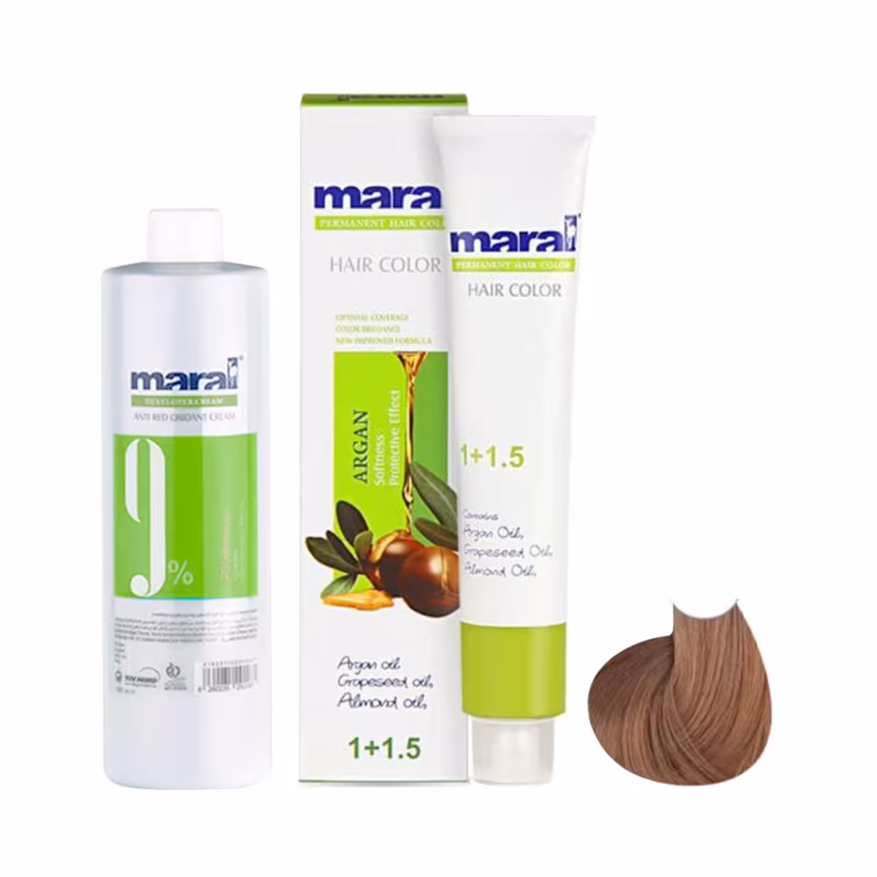 کیت رنگ مو مارال شماره 5.08 رنگ قهوه ای تافی