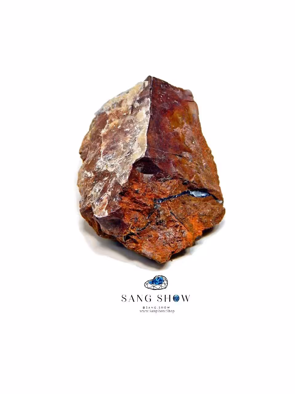 سنگ راف جاسپر قرمز زیبا و اصل و معدنی S1183