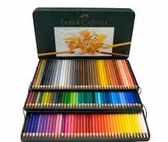 مداد رنگی پلی کروم فابر کاستل 120 رنگ مدل Polychromos جعبه فلزی