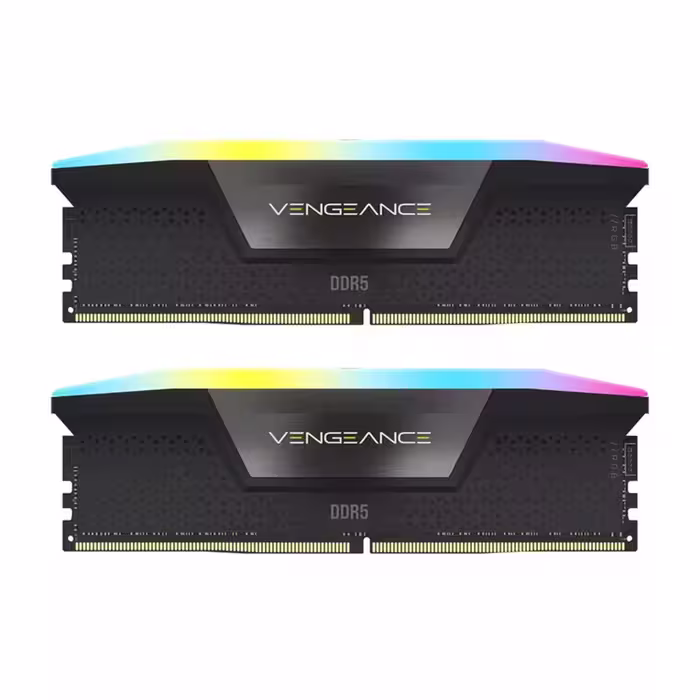 رم DDR5 دسکتاپ 32 گیگابایت 5600MHz CL40 کورسیر مدل VENGEANCE RGB دو کاناله