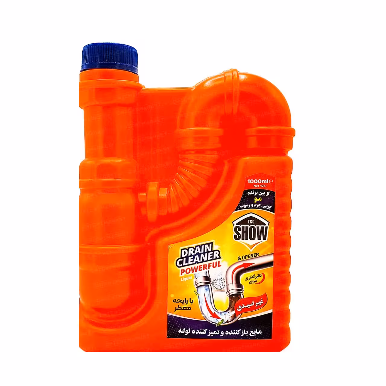مایع باز کننده و تمیز کننده لوله معطر شو 1000 گرمی