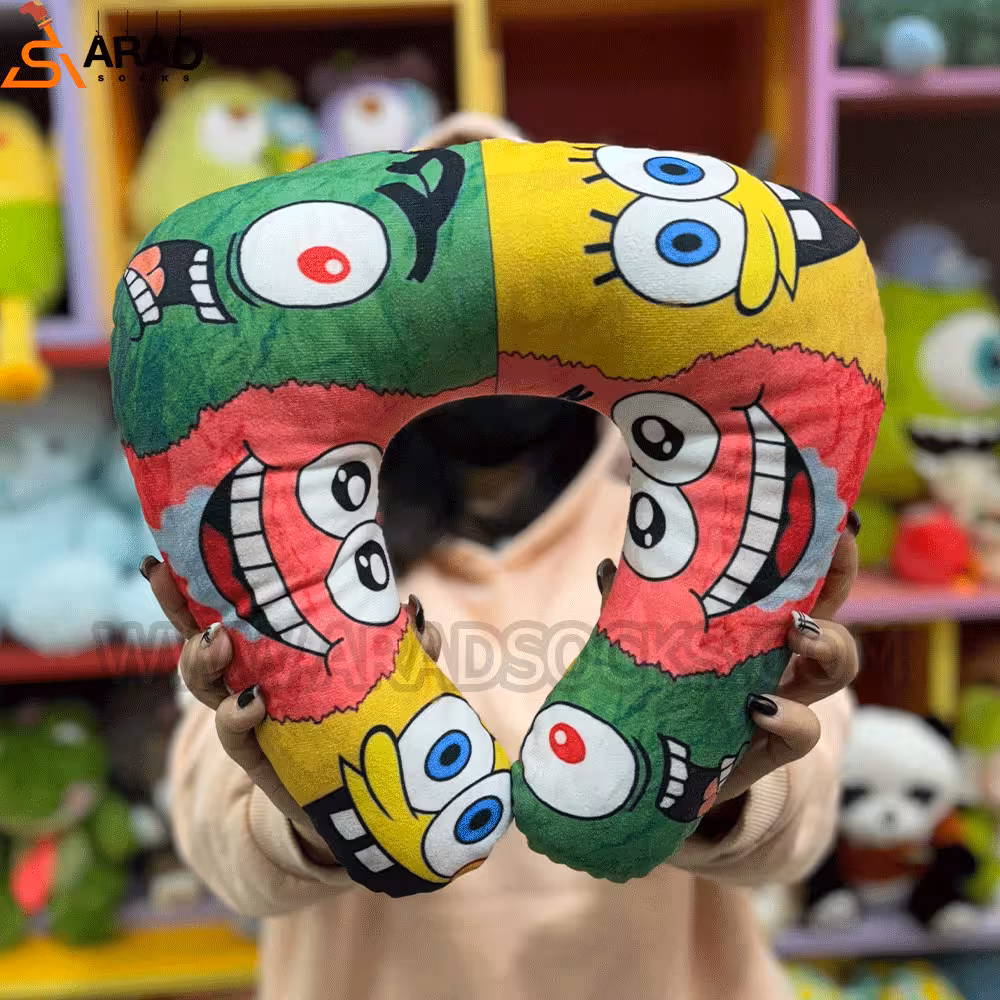 عروسک بالش گردنی باب اسفنجی