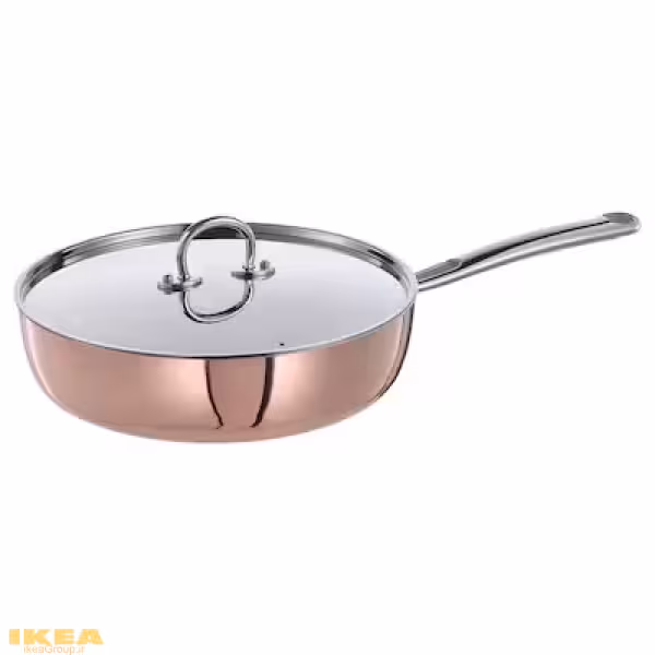 ماهیتابه مسی درب دار مدل FINMAT | برند ایکیا | ارسال 15 الی 20 روز کاری