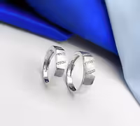 حلقه ست ازدواج نقره کد 00040