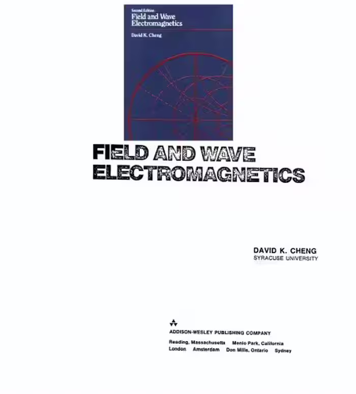 خرید و دانلود نسخه کامل کتاب Field and Wave Electromagnetics