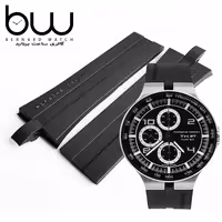 بند رابر ساعت مچی پورشه دیزاین مشکی | Porsche Design P6360 Strap