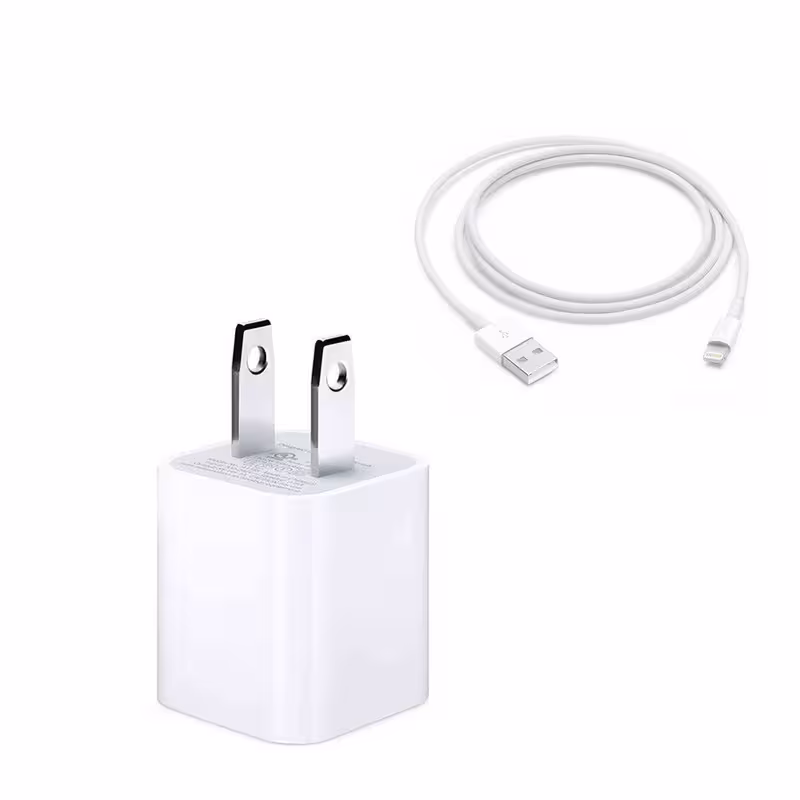 شارژر دیواری مدل A1385 به همراه کابل تبدیل لایتنینگ | کالا مکس