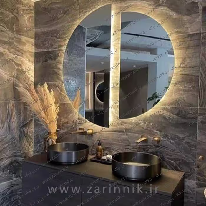 آینه دستشویی مدرن، مدل AD069، برند زرین نیک