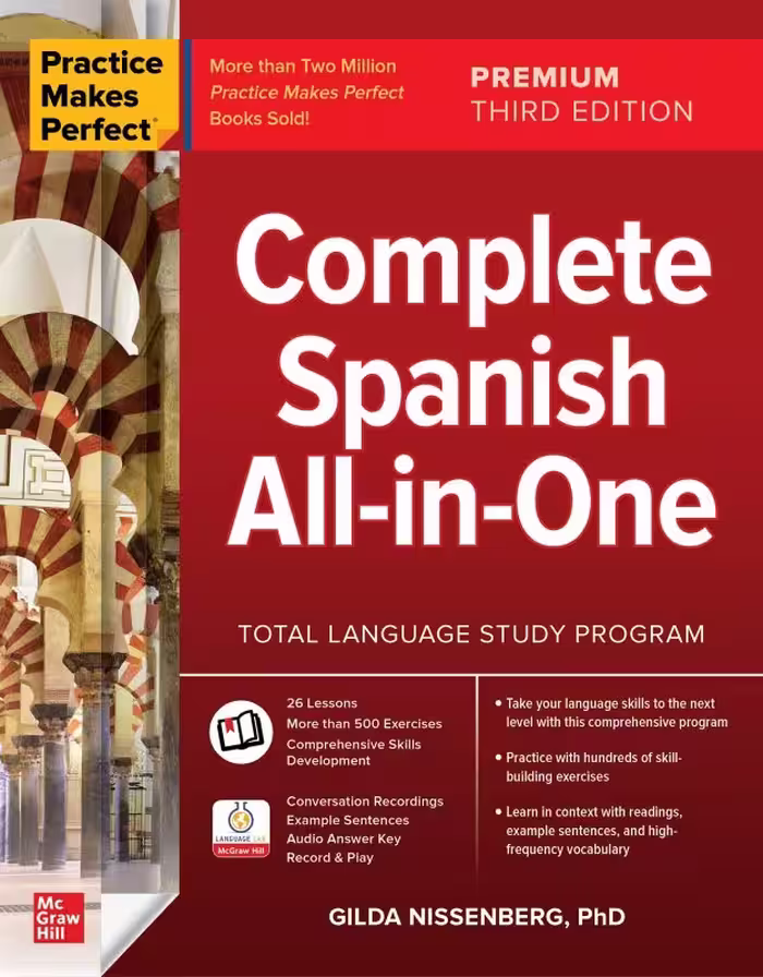 کتاب اسپانیایی Practice Makes Perfect Complete Spanish All in One Third Edition