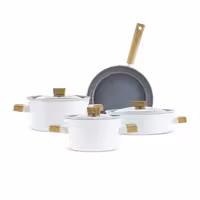 سرویس قابلمه 7 پارچه کاراجا Swiss Crystal سوئیس کریستال چوب کرم