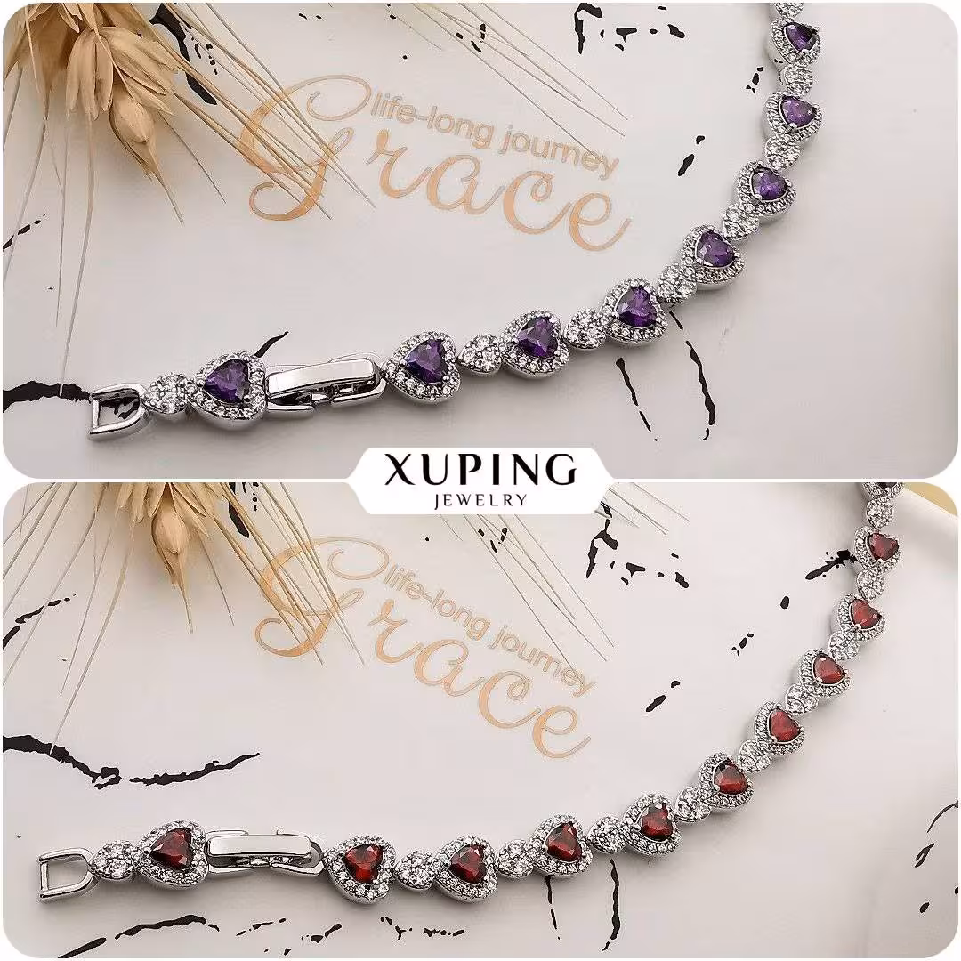 دستبند جواهری قلبی ژوپینگ