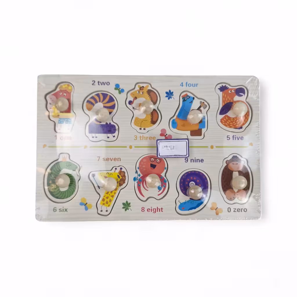 پازل چوبی کودک طرح اعداد کد WD6395