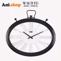 ساعت دیواری قطر 65ترکیب چوب و فلزE6563_BL