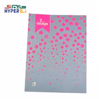 دفتر مقوایی ته چسب 50 برگ خال خالی صورتی زیماژZimage