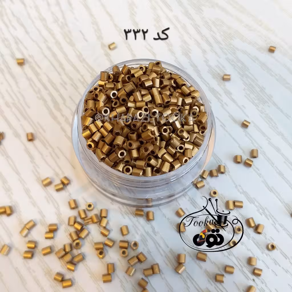 ملیله شکسته طلایی مات 332