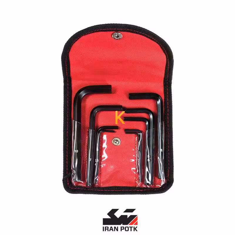 مجموعه آچارهای آلن کوتاه با کیف برزنتی SL5010 ایران پتک