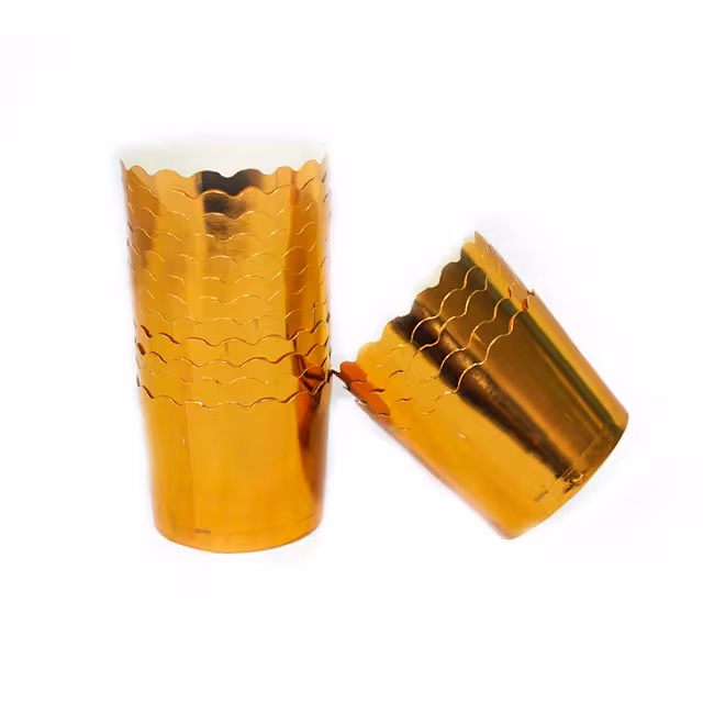 کپسول مافین لیزری طلایی